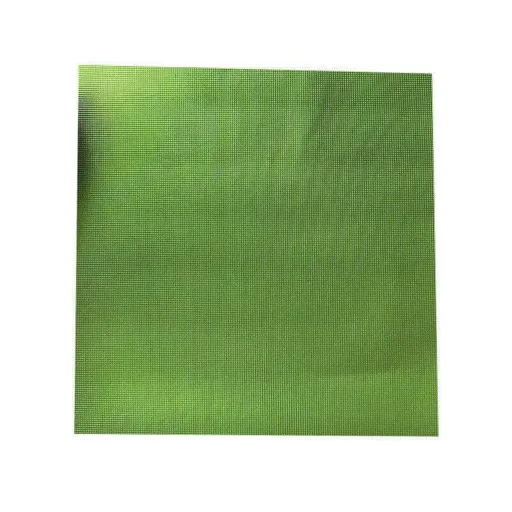 100Pcs Aluminium Foil Chocolate Wrappers 20cm Squares - Green/Embossed