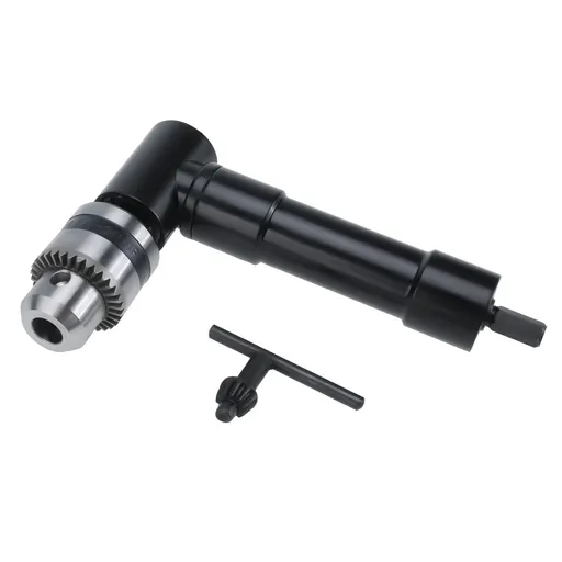 Right Angle Attachment 90 Degree Cordless Right Angle Drill Adapter with Keyed Chuck 8mm Hex Shank