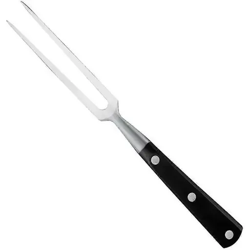 Stainless Steel Carving Fork with Heat Resistant ABS Handle for Meat Poultry and Turkey, for Home, Garden and Everyday Use, Black