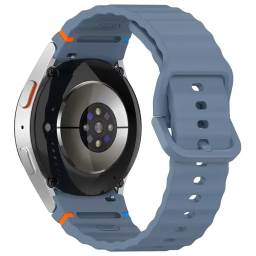 Silicone Watch Band Compatible with Samsung Galaxy Watch 5 Official Blue, 40mm 44mm