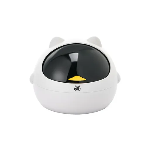 2pcs Space Cat Trash Can Desk Kids Trash Can Recycling Trash Containers Plastic Trash Bin Garbage Container Bin Dust Bin Decor