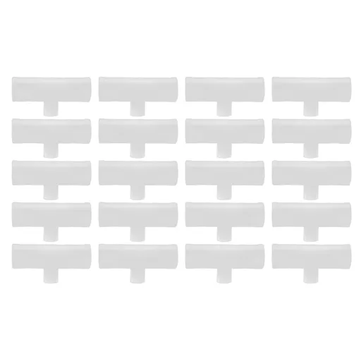 20Pcs Chicken Tee Tube Durable Leak Proof Drill Free Chicken Waterer Tee Fitting for Breeding IndustryG1/2 Tee Tube