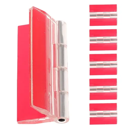 Clear Acrylic Tiny Hinges 6 Pieces for Craft Projects and Crafts, Ideal for Hobbyists and Crafters