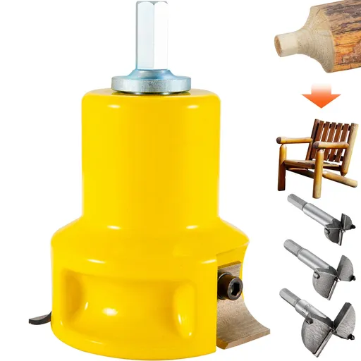 Tenon Cutter Premium Aluminum Steel 1.5 Inch Diameter Dual Curved Blades Log Furniture Tool