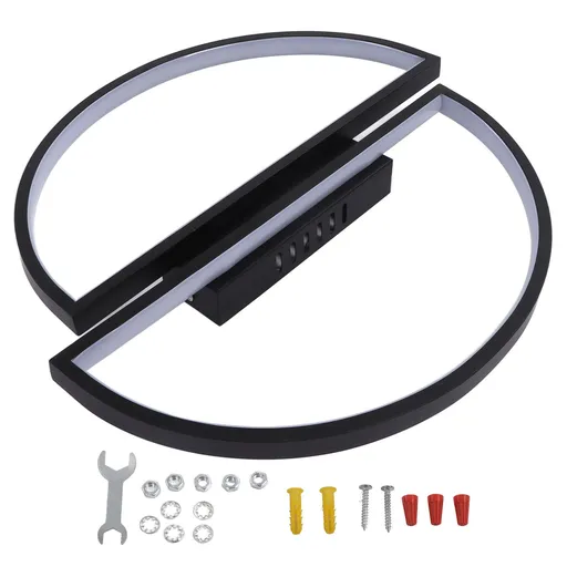 Semicircle Ceiling Light Semicircle Design Simple Style Warm Light Durable Metal LED Ceiling Light for Bedroom Kitchen