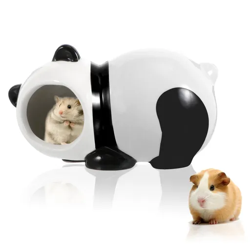 Hamster Hideout, Ceramic Cute Dwarf Hamster Hide for Decoration, Small Animal Pet Habitats Cage for Mice Gerbils Squirrel