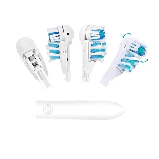 4 Pcs Electric Toothbrush Replacement Heads Sensitive Dual Clean Rotating Sets Fit for Braun Oral B 4732 3733 4734