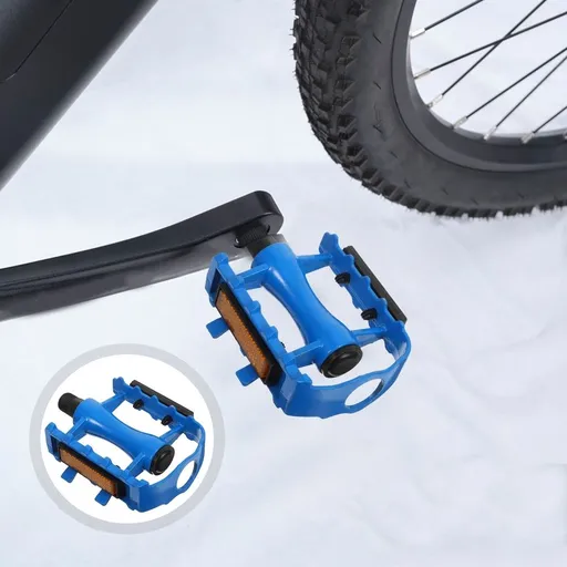 1 Pair Aluminum Mountain Bike Pedals with Bearings and Anti- Spikes for Cycling