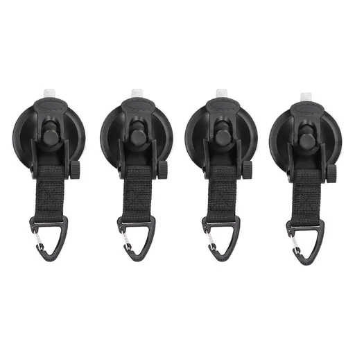 4Pcs Heavy Duty Suction Cup Anchor Tie Down Portable Strong Suction Cup Hook for Camping Travel OutdoorTriangular Buckle