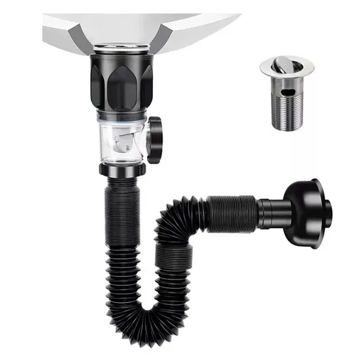 Sink Drain Pipe Expandable Flexible Odorless Leakage Proof Universal Basin Drainage Pipe for Bathroom Kitchen