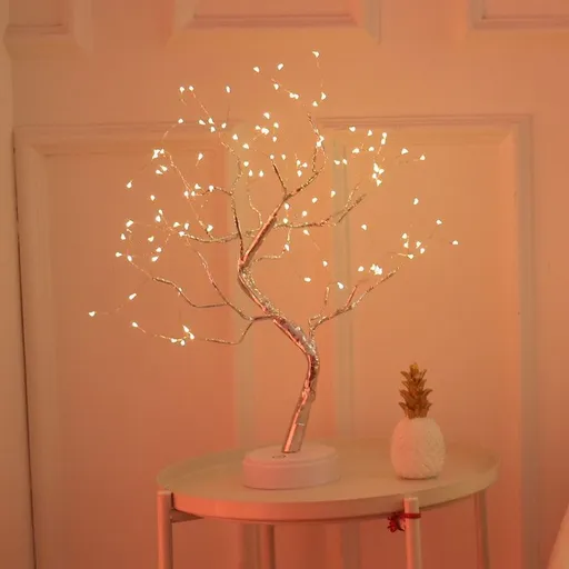 Pearl Night Light Tree, LED Decorative Lamp, Bedroom Decoration, Couple Bedroom, Entryway Decoration, Bedside Lamp, Christmas Decoration, Halloween Decoration, Thanksgiving Decoration, Australian Home Decor - tree - Size 1
