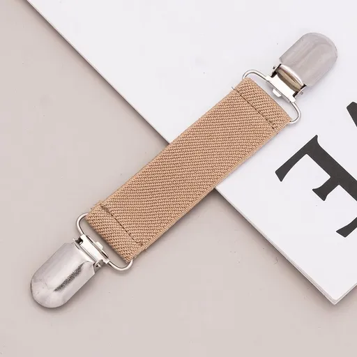 1 Piece Removable Flower Jean Button Pin, No-Sew Adjustable Waist Tightener for Loose Jeans and Pants, Khaki, 13 x 2.5 cm