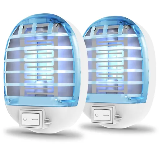 Fly Trap for Indoors, Bug Zapper Indoor, Electronic Mosquitoes Killer Mosquito Zapper with Blue Lights for Living Room, (2 Packs)