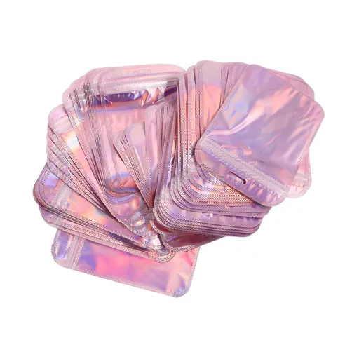 100pcs Jewelry Packaging Bag Translucent Jewelry Bag Small Clear Zipper Pouch Reclosable Zipper Bag Zipper Storage Bags Flat