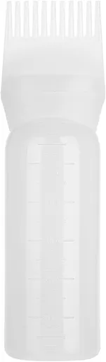 Hair Oil Applicator Bottle, 160ml Root Comb Applicator Bottle Lightweight Oil Bottle for Hair for Scalp Treatment Essential and Hair Coloring Dye(White) (White)