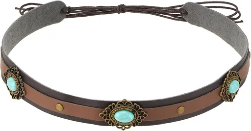 Cowboy Hat Bands for Women Men Hat Bands Western Hat Belts Rural Classical Mexican Turquoise Hatbands