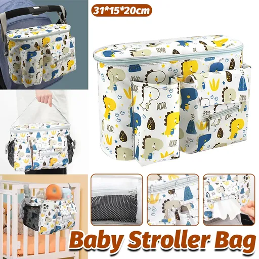Stroller Hanging Bag Multi-Functional Mommy Bag Large Capacity Durable