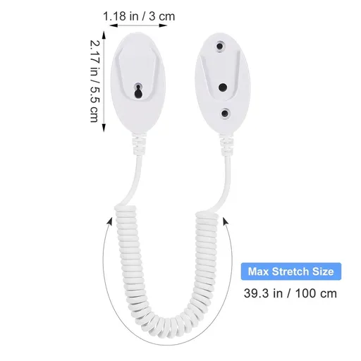 Retractable TV Remote Leash with Anti-Lost Design, Easy to Use, 1 Set for Remote Control Management and Security