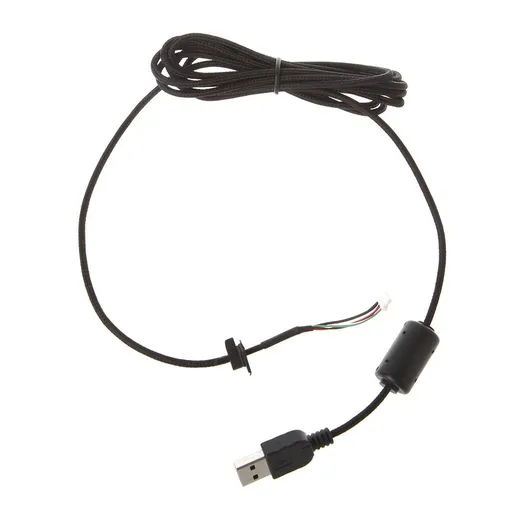 Computer Mouse Replacement Accessories Durable Wear Resistant Black Nylon Braided Line USB Cable for G9X