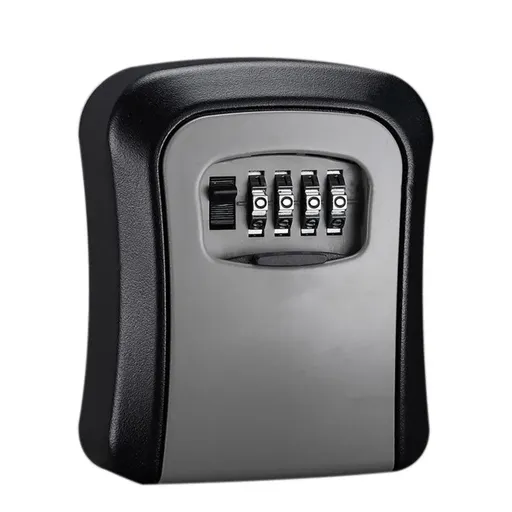 Combination Key Box with Combination Lock for Home Office Security Storage - Grey