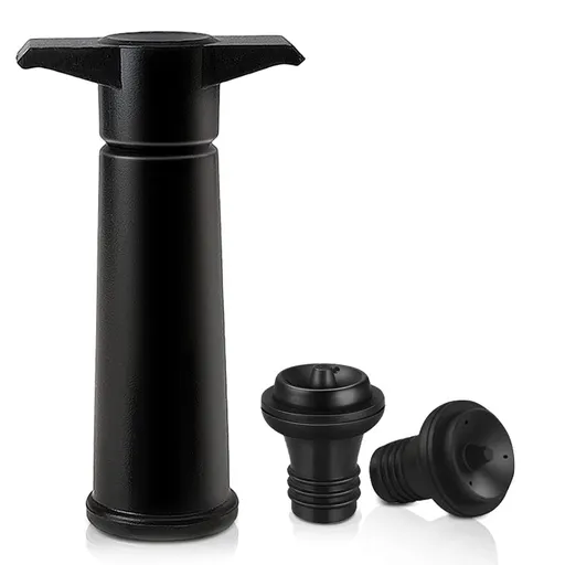 Wine Saver with 2 Vacuum Stoppers, Wine Stopper, Wine Preserver, Reusable Bottle Sealer Keeps Wine Fresh,Ideal Wine Accessories