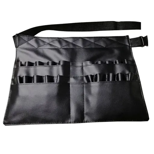 Makeup Brush Waist Bag Holder Cosmetic Bag Multi Pockets Make-Up Tool Waist Pouch with Adjustable Belt