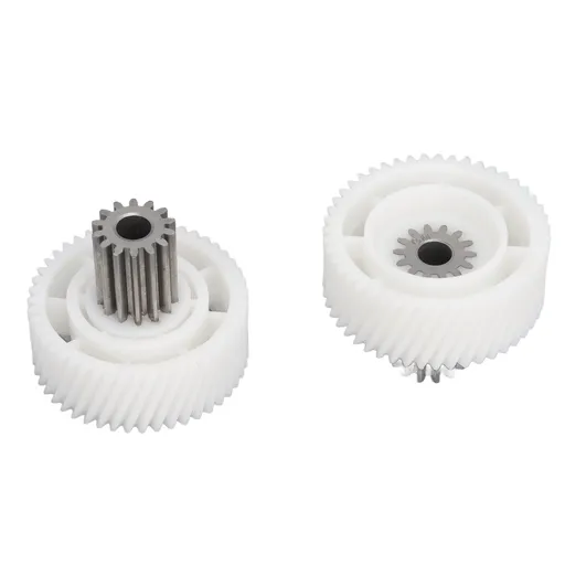 2 PCS Meat Grinder Gear Plastic and Stainless Steel Accuracy Control Sausage Machine Gear for Food Making