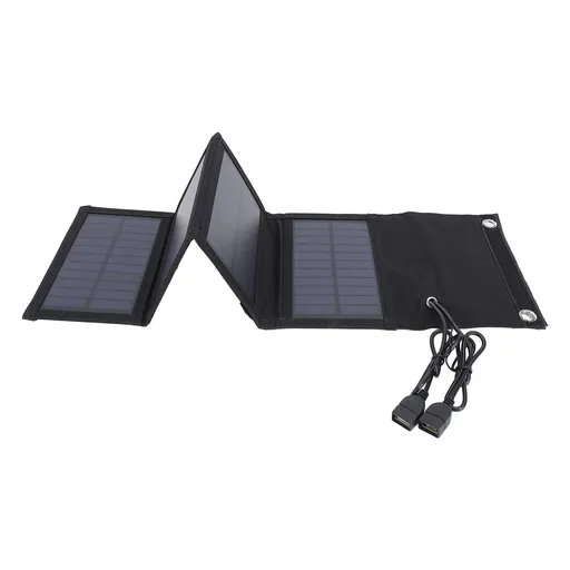 Solar Panel Charger Portable Foldable 10W Double USB Output Solar Charger for Outdoor Travel Camping