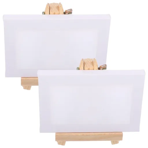 2 Sets Mini Easel Boards for DIY Painting and Artists