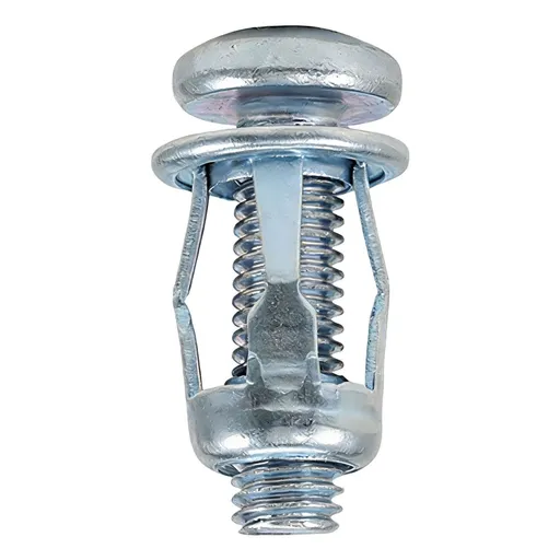 Jack Nuts 10PCS, M4 M5 M6 Expansion Screw Anchors with Bolts - Drywall Fasteners, Rivet Nuts for Hollow Wall, License Plate, Metal & Board Installation, Hardware Fixing Kit