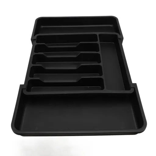 Expandable Silverware Organizer Plastic Utensil Tray Silverware Holder Cutlery Organizer in Drawer for Kitchen Fork Spoon Storage