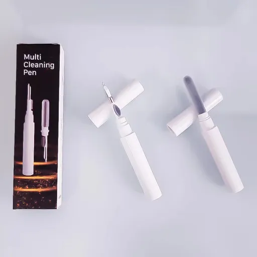 3-in-1 White Bluetooth Earbuds Cleaning Pen (2-Pack) - Soft Brush & Metal Tip for Deep Crevice Cleaning