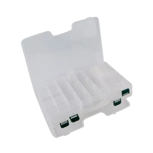 Rig Ezy 44 Compartment Double-sided Tackle Box. 295mmL x 210mmW x 6ommD