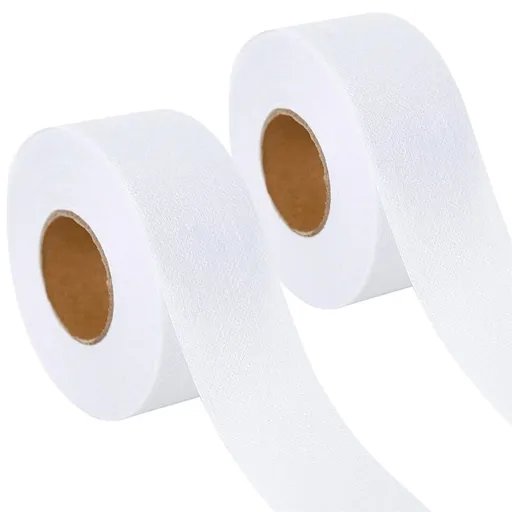 Fusible Batting Tape for Quilting,2 Pack 20 Yards White Seam Tape,Adhesive Fusing Hem Tape,Fusible Sheer Tape for Sewing Art,Sewing Process Fabric Accessories