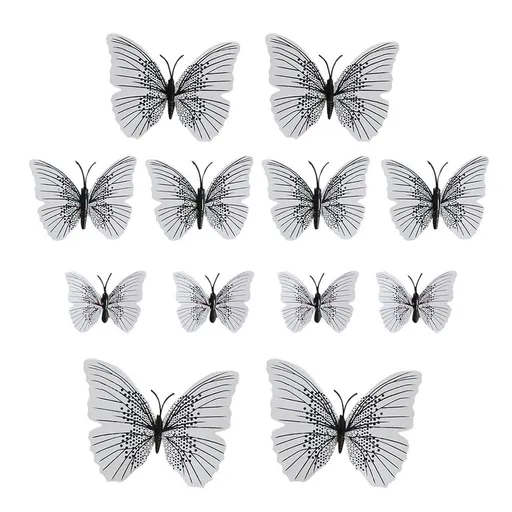Refrigerator Magnets 3D Black PVC Adjustable Wings for Parties