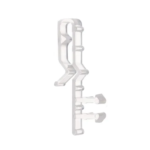 1 Piece Hidden Blind Clips, Clear Plastic Valance Retainer Clips for 2 Inch Channel Window Blinds, Replacement Hardware for Home Windows, 2 inches