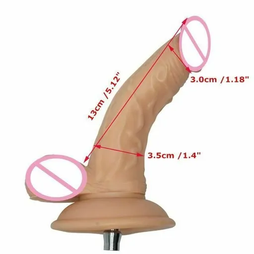 House Of Dasein Premium Sex Machine Attachments Vac U Lock Dildo Suction Cup Anal Plug - Small G-Spot16x3.5Cm