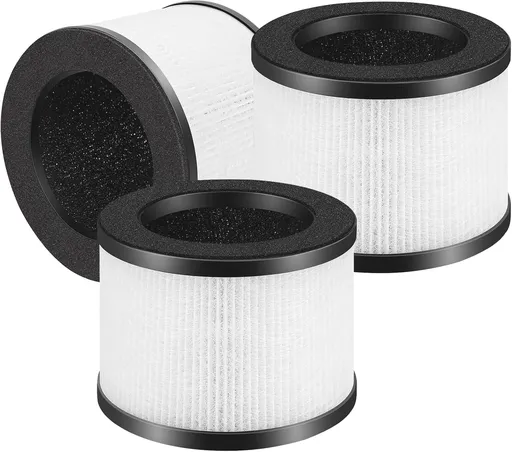 3 Pack TZ-K1 Replacement Filters Compatible with ToLife TZ-K1 and with FreAire & AROEVE MK01 MK06 MG01JH, 3-Stage Filtration H13 True HEPA filters