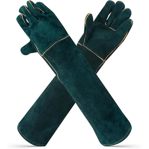 Animal Handling Gloves - Bite Proof, Long Protective, Durable Gloves for Cat, Dog, Snake, Falcon, Zoo Workers, Animal Handling Bite-Resistant（60cm）
