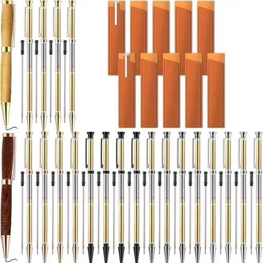 20 Sets Woodturning Pen Kits Project Supplies Including 7mm Slimline Pen Kits for Lathe Turning Package DIY Crafts C