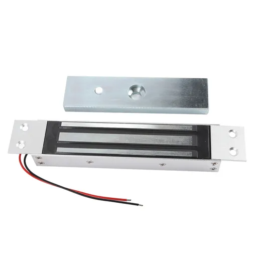 Single Door Electric Magnetic Lock 180KG Holding Force DC12V NC Mode Aluminum Alloy Electromagnetic Lock for Glass Wood Metal Fire Door