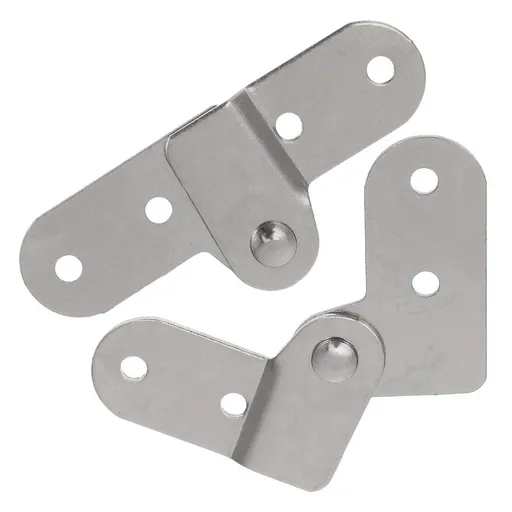 Folding Table Hardware Silver Iron Pull Down Attic Ladder Hinges for Home Use 2Pcs