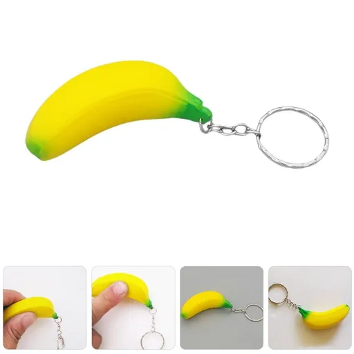 12-Pack Adorable Banana Charm Keychains for Keys, Bags, Backpacks - Fun and Stylish Accessories