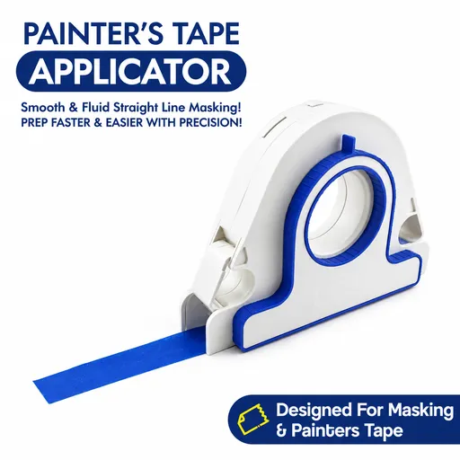 Painters Masking Tape Dispenser Handheld Tape Applicator Tool for Wall Edge Trim Door Frame Window Border Painting Preparation Quick Straight Tape Laying (Grout Tool Only)