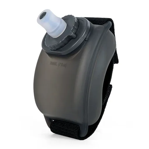 Water Bottle Wearable Hands-free Silicone Wrist Water Bottle Leakproof Running Sports Wrist Water Bottles For Running Accessory - Black