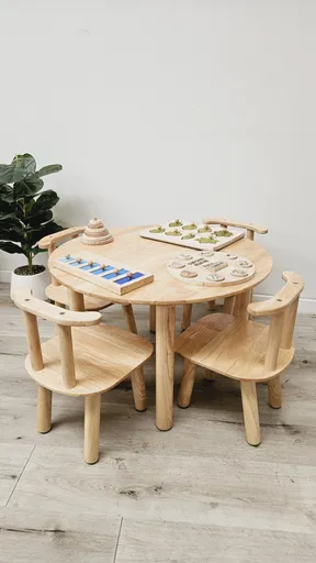 A Round table and 4 chairs