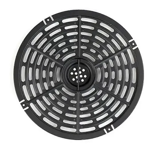 Non-Stick Metal Air Fryer Crisper Plate Replacement for 4.5 L Air Fryers, Grill Pan for Home Cooking, Black, 20 cm