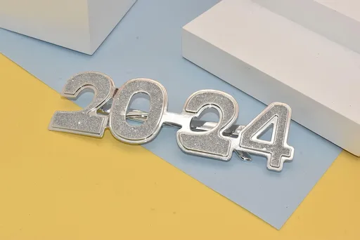 4PCS 2024 Plastic Glasses Happy New Year's Eve Glasses Graduation 2024 Class Of 2024 Party Photo Prop Supplies