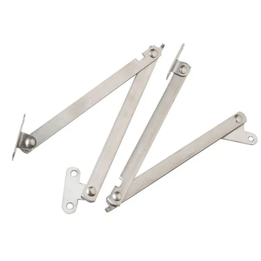 Stainless Steel Rotatable Folding Lid Support Hinge for Furniture Cabinet Pack of 2 Lid Support Hinge Rotatable Folding