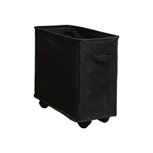 13.77 Inches Slim Laundry Basket on Wheels, Collapsible Rolling Laundry Hamper, Foldable Narrow Corner Clothes Storage Bins